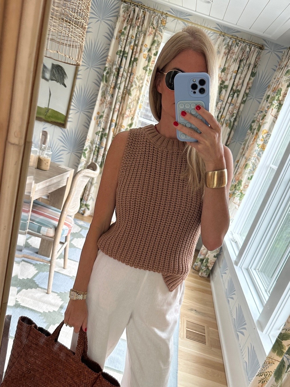 Marea Beach Vest Camel